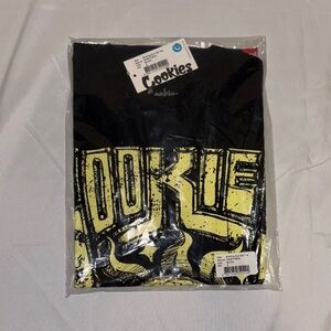 Cookies - Mens - Small - Black and Yellow Short Sleeve Tee